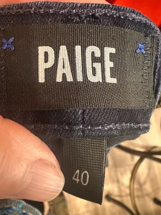 Paige Normandy Stretch Slim Fit Jeans in Dark Navy - Picture 4 of 8